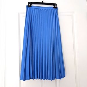 J. Crew Petite Pleated Midi Skirt